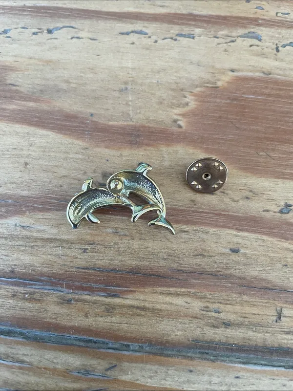 Swarovski Double Dolphin Pin - Image 4