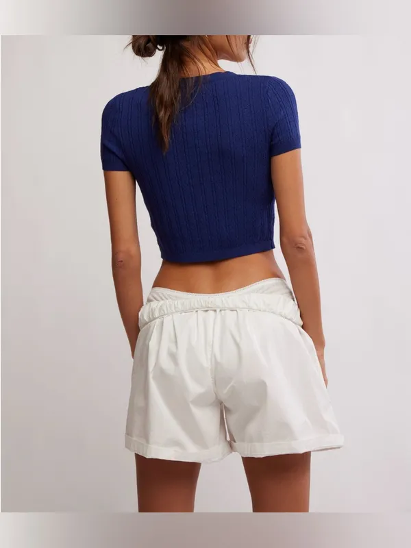 NWT Free People FP Intimately Cassie Cardi - indigo blue navy - Medium - Image 6