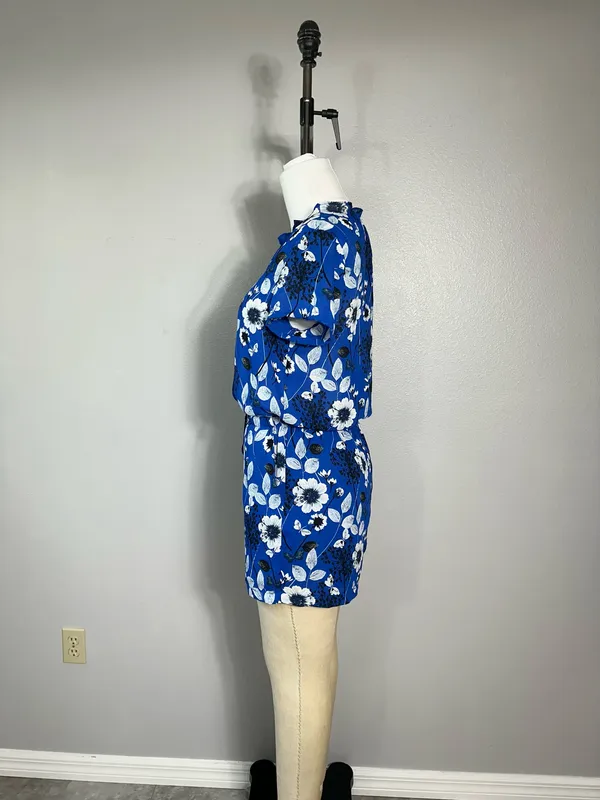 Fleur Bleue Womens Romper Size 4 Jumpsuit Floral One Piece Summer Travel - Image 3