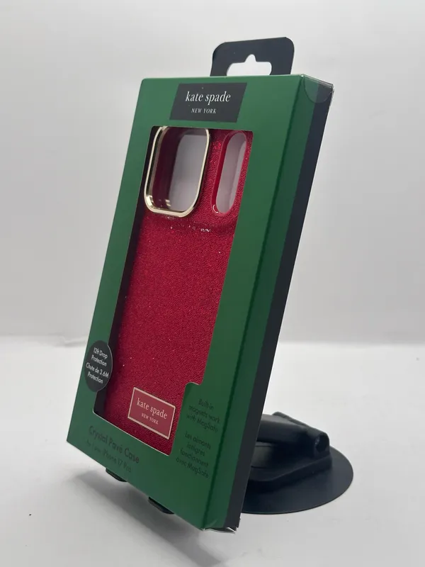 Kate Spade New York Red Crystal Pavé iPhone 17 Pro MagSafe NWT MSRP: $70 - Image 3