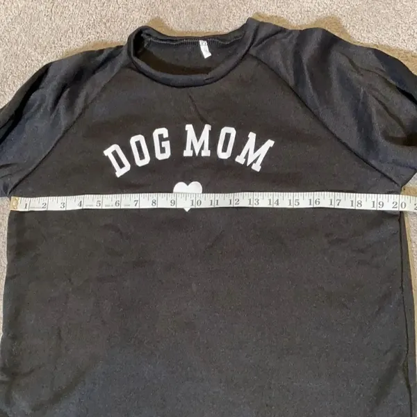 Women’s Black Dog Mom Sweater Size L - Image 4