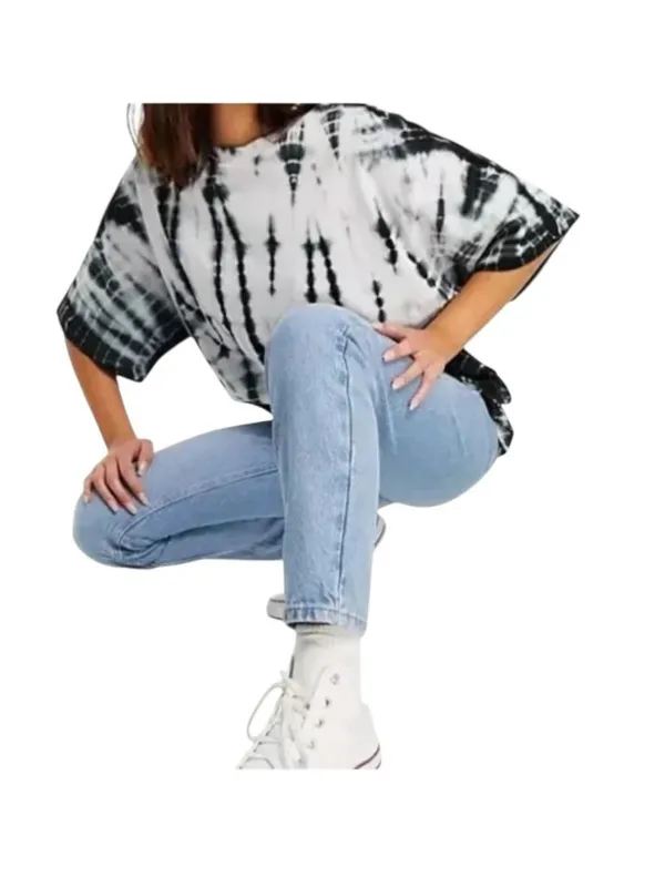 TopShop High Rise Straight Leg Mom Jeans Blue Size 32 Preppy Casual Minimalist - Image 8
