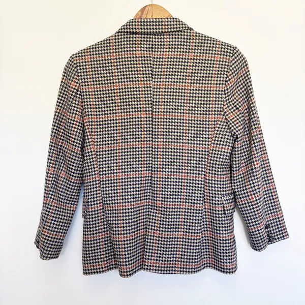 Zara Women's Houndstooth Blazer Size Small - Image 2