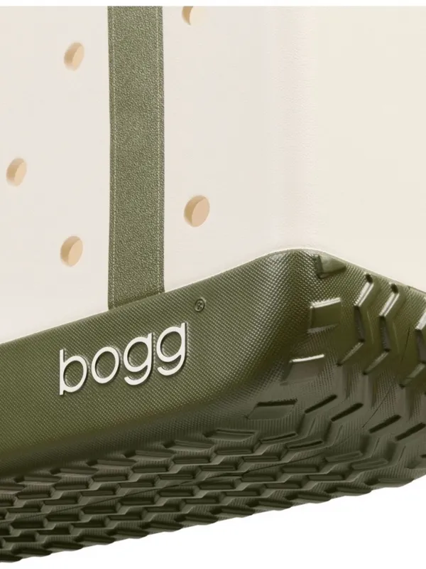 NWT Original Bogg Bag Academy Moss Cream Olive Green Large Tote Sold Out - Image 4