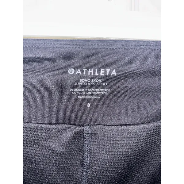Athleta Black Soho Skort Hiking Gorpcore Outdoors Pockets 8 UPF 50 Pickleball - Image 4