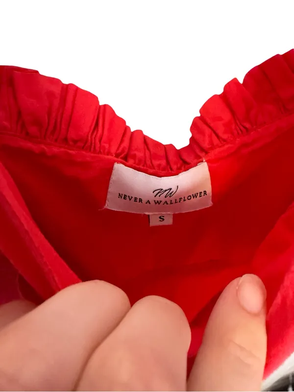 ❤️ Never A Wallflower Ruffle Cotton Midi Dress Size Small ❤️‎ - Image 3
