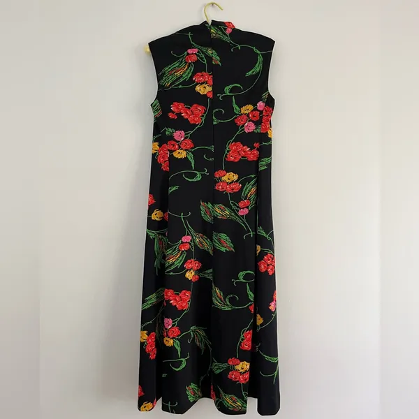 Vintage Floral Midi Dress - Image 3
