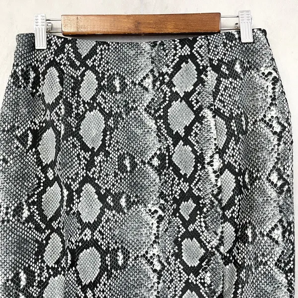 Michael Kors Office Siren Skirt Womens 4 Snakeskin Print Mobwife‎ Grunge Retro - Image 3