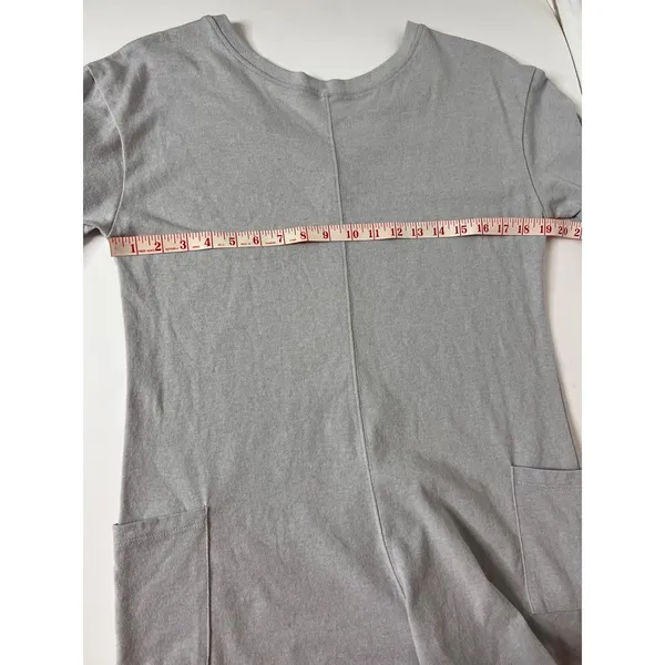 Zenana Gray Short Sleeve Two Way Romper with Pockets Size Small - Image 7