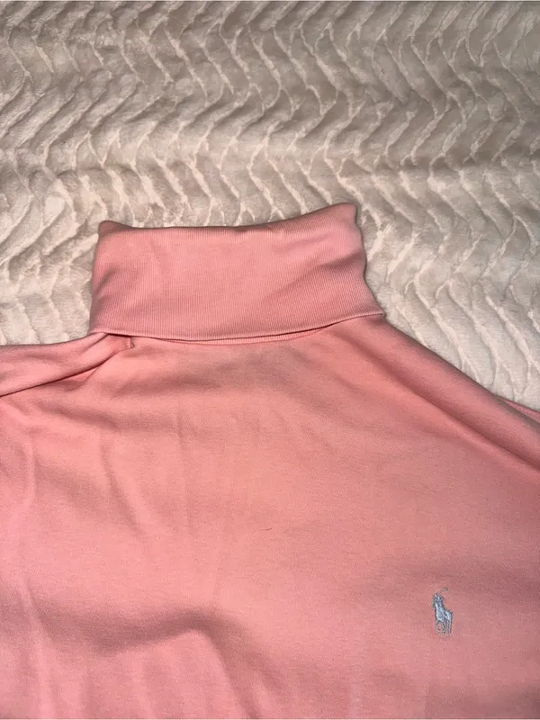 Ralph Lauren Dusty Pink Cotton Turtleneck - Image 4