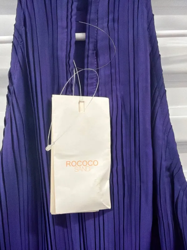 Rococo Sand Cassi Mini Dress Purple Womens Size Small - Image 8