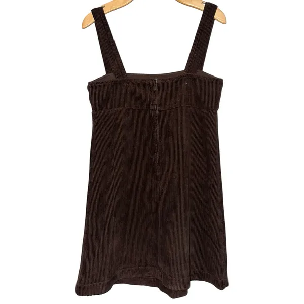 Reformation Jeans NWT Women’s Size 6 Espresso Brown Iria Corduroy Mini Dress - Image 3