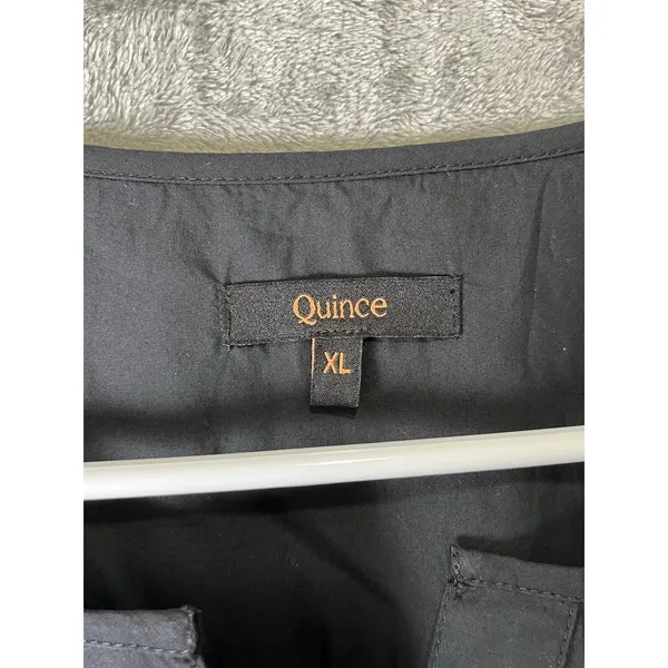 Quince‎ 100% Organic Cotton Poplin Tiered Maxi Dress Quiet Luxury Minimalist XL - Image 5