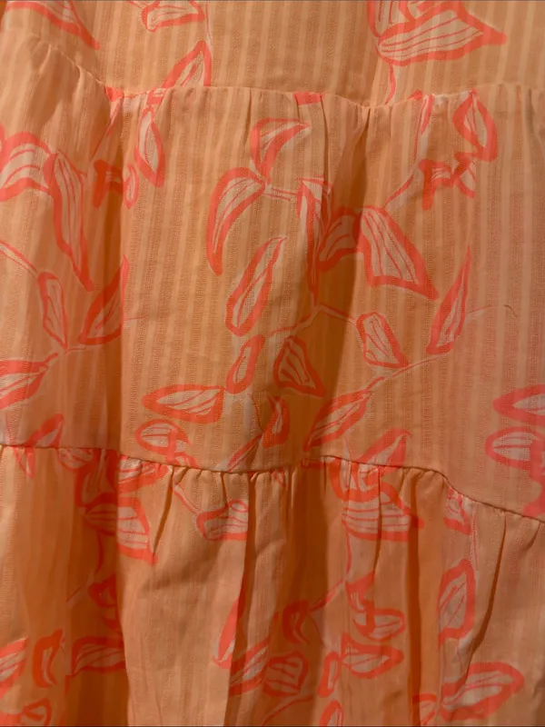 Carve Designs JACEY TEXTURED DRESS Peach Tiered Spaghetti-Strap XS NWT - Image 3