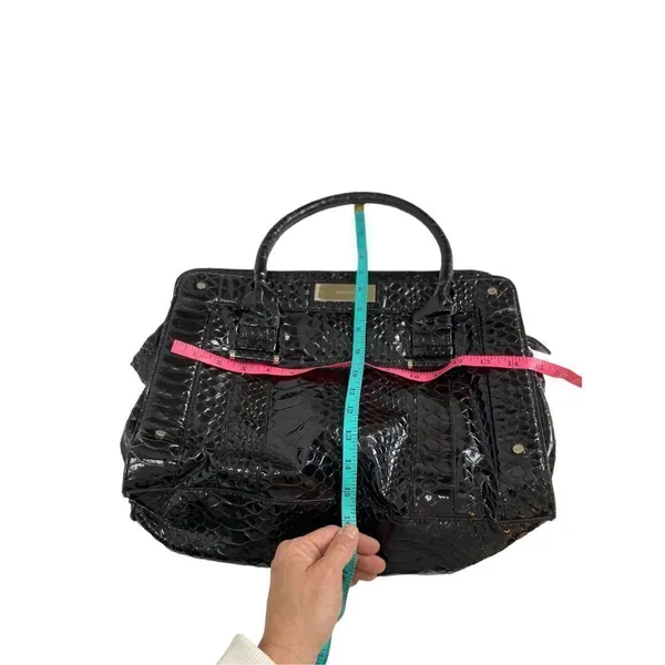 Calvin Klein embossed faux leather black purse - Image 10
