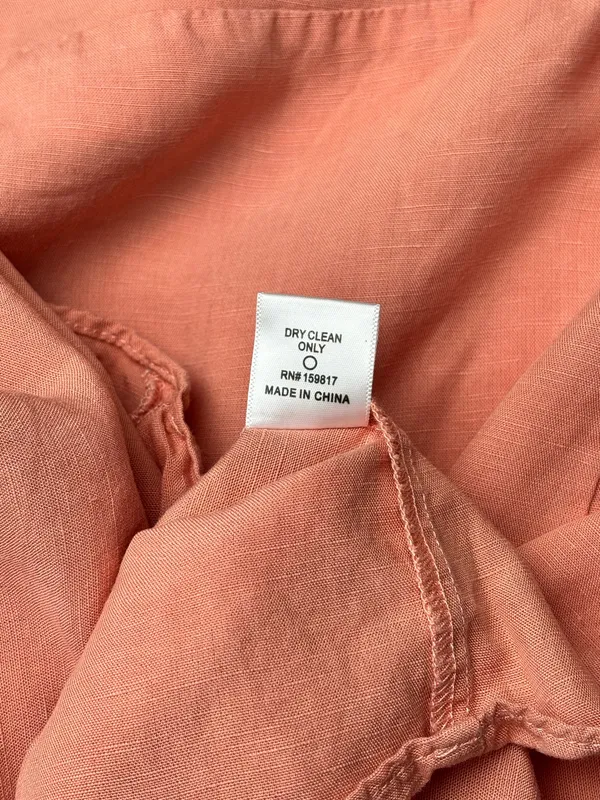 Altar’d State Pink Linen Blend Mini Dress Large Cottagecore Boho Feminine - Image 7