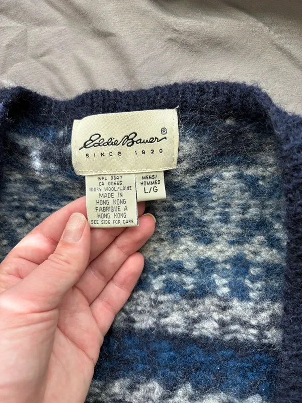 Eddie Bauer Wool Vest Vintage - Image 3