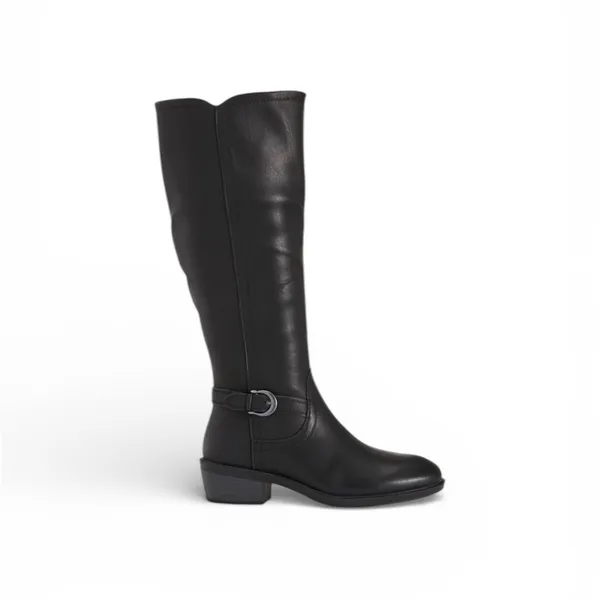 Baretraps Elegant Black Leather Knee-High Boots - Image 2