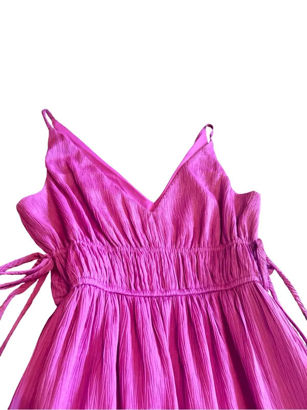 Taylor Sleeveless Maxi Dress Orchid Purple Side-Slit Pockets Size XS Women's - Image 3