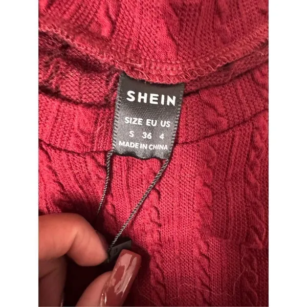 Burgundy dress Red - Image 5