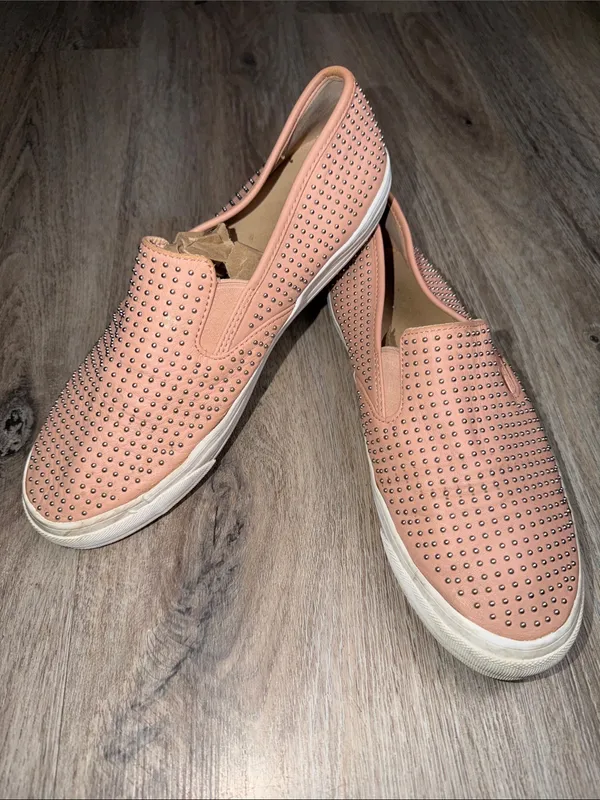 Coach Maggie Studded Slip On Sneakers Blush Pink Leather Shoes Women’s 10B - Image 2