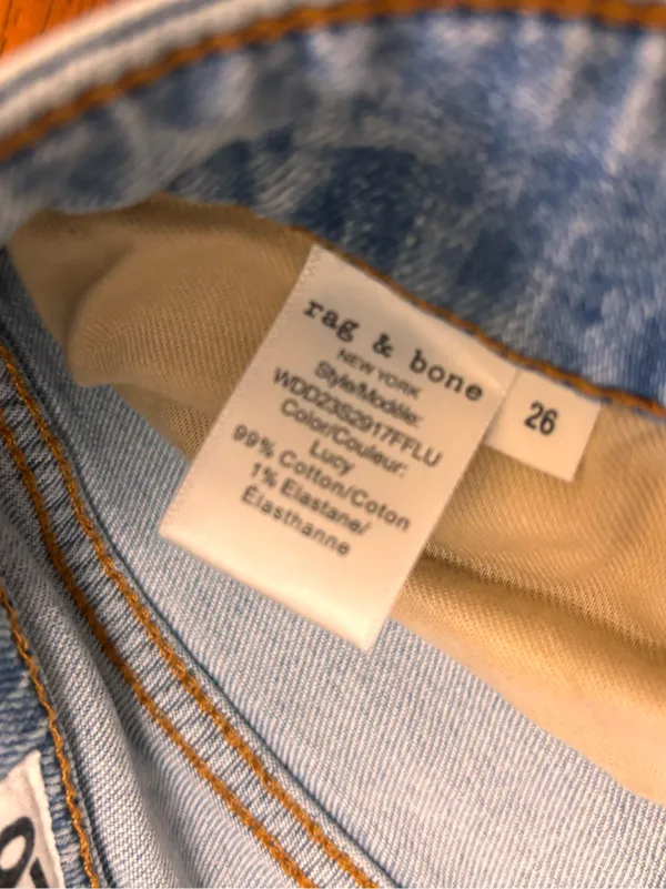 rag & bone Women's Casey Blue High Waist Flare Leg Jeans Size 26 - Image 4