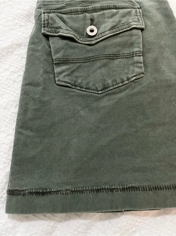 Old Navy Olive Utility Mini Skirt with Patch Pockets - Image 3