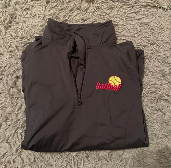 Softball Sweatshirt Gray - Image 2