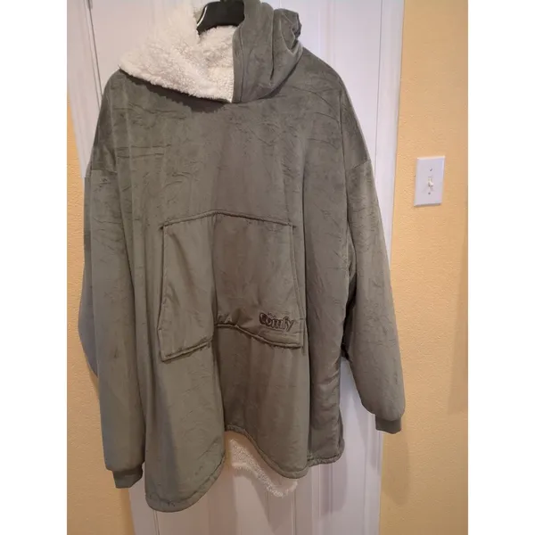 The Comfy Blanket Sweatshirt with Hoodie - Gray - Image 6