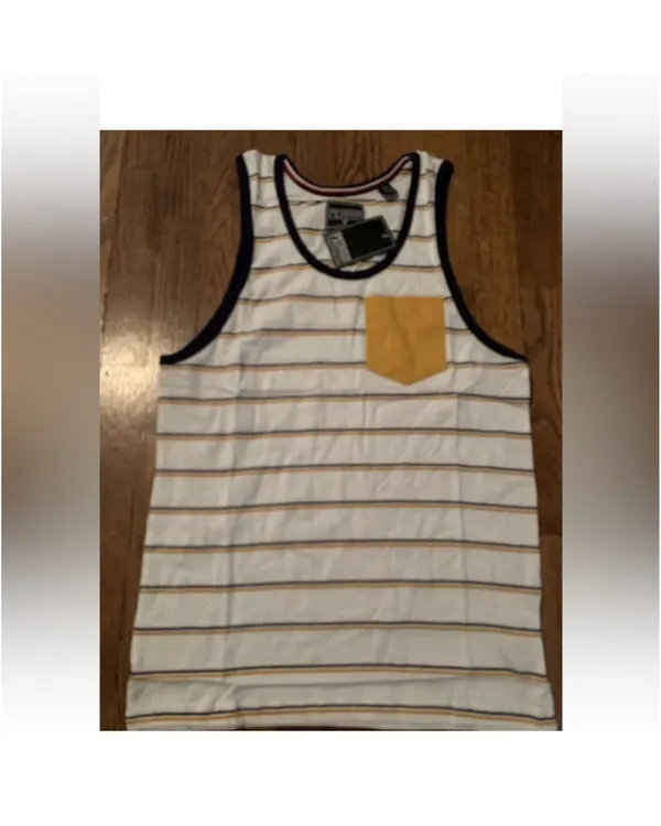 Nordstrom PREMIUM XPRESSION PX Striped SMALL TANK TOP TEE T SHIRT MENS NEW - Image 4