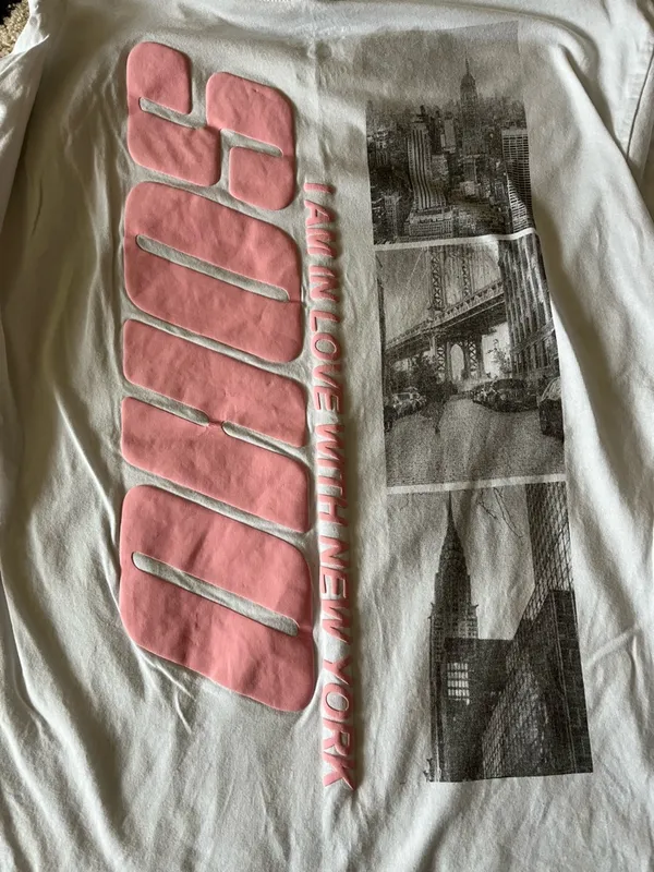 Soho Graphic White Tee Size M - Image 4