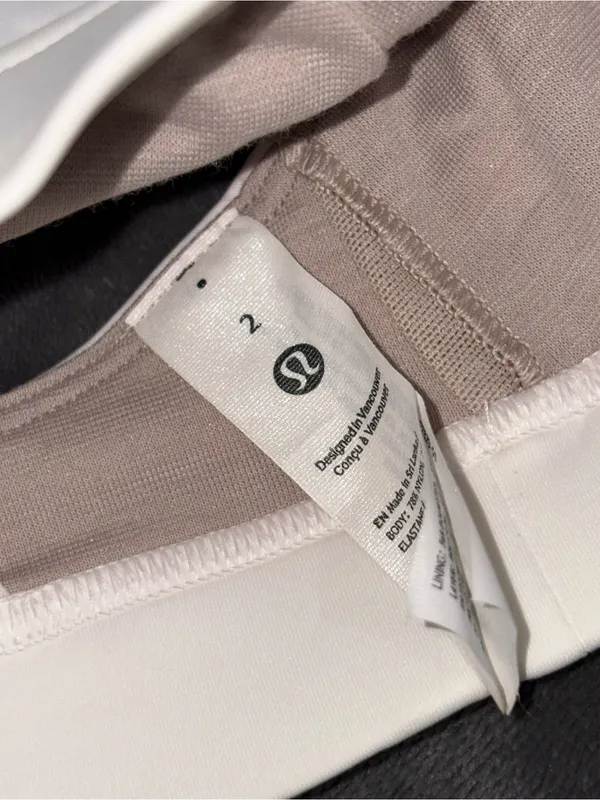 lululemon athletica White Wireless Triangle Bralette - Minimalist Design - Image 5