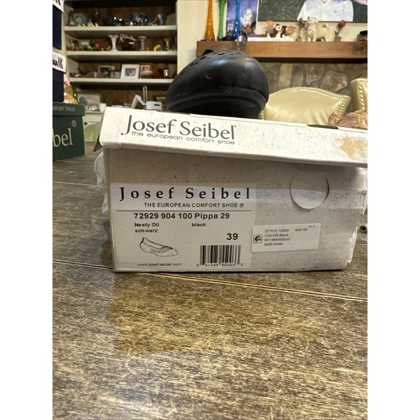 Josef Seibel Pippa Ballet Flat Womens Shoes‎ Size EU 39 US 8 Die Cut Black - Image 5