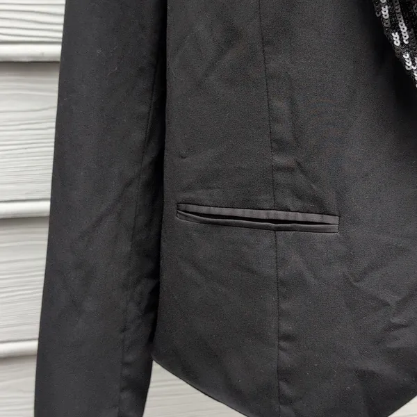 NWT Forever 21 Black Blazer | Sequin Lapel Black Blazer - Image 3