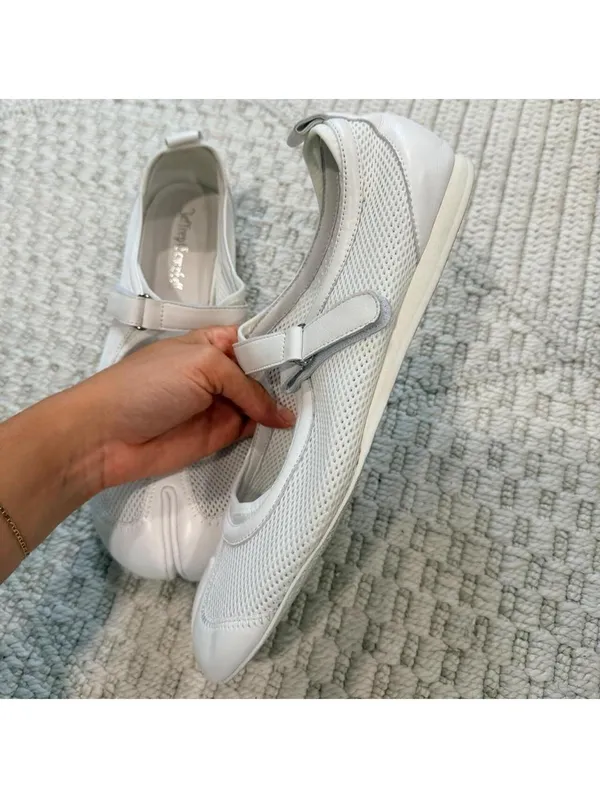 Jeffrey Campbell "Thalion" Mary Jane Tabi Flats in White - Image 4
