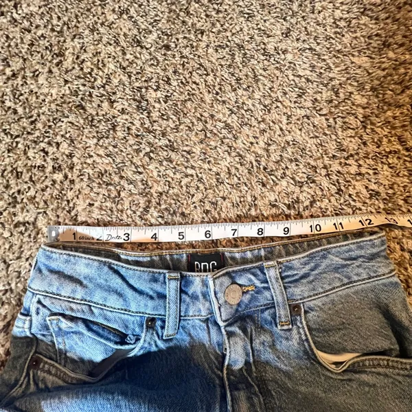 BDG Urban‎ Outfitters High Rise Skinny Jean Light Wash Distressed Hem Size 26 - Image 3