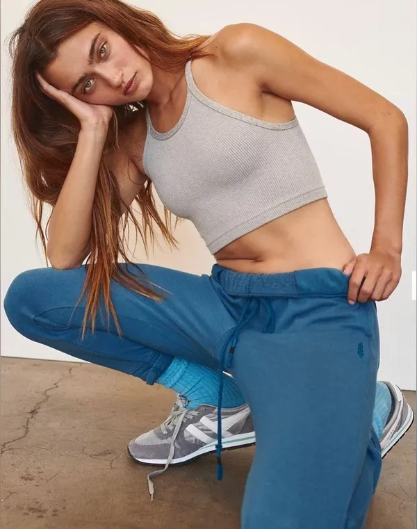 Free People Happiness Runs Crop Tank in Heather Grey - Image 6