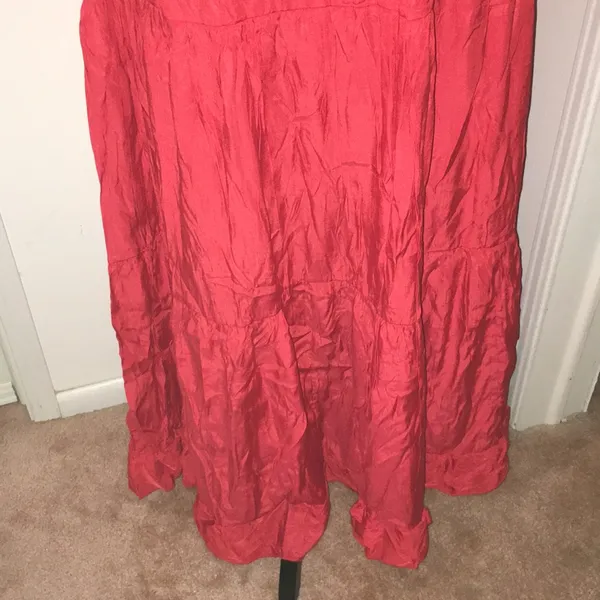 New Off Shoulder Tiered Maxi Dress Stretchy Size Large - Image 7