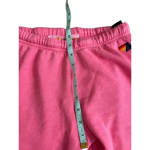 Aviator Nation Paris Pink Bolt Sweatpants Medium Preppy - Image 8