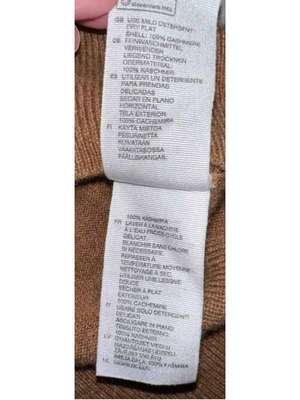 & Other Stories Paris Atelier Brown Cashmere Crew Neck Sweater SMALL - Image 7