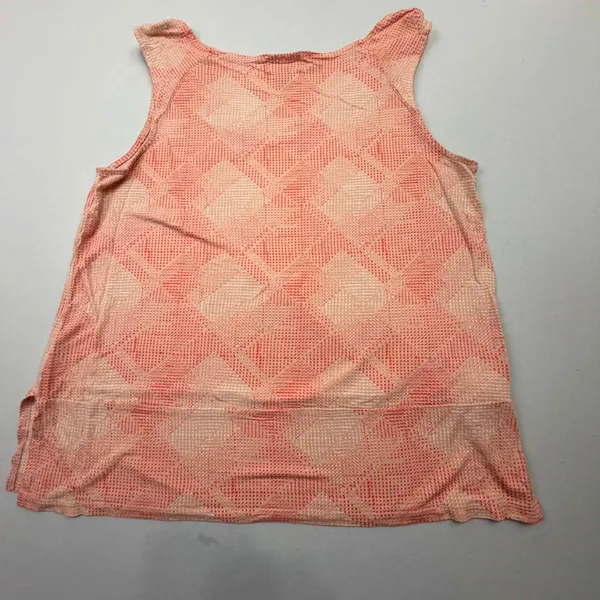 Old Navy Sleeveless V-Neck Tank Top with Geometric Pattern and Side Slits - Image 7