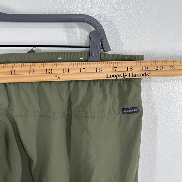 Columbia‎ Women's XL Olive Green Hiking Cargo Pants Lightweight Drawstring Waist - Image 7