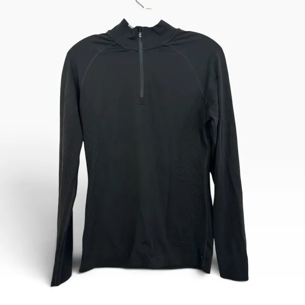 Salta ¼ Zip Long-Sleeved Underscrub black size medium - Image 8