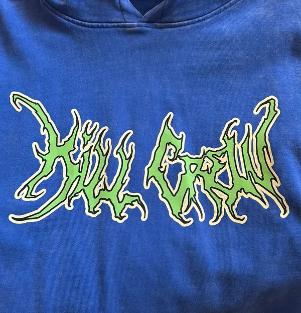 Kill Crew blue and green lux wolf hoodie - Image 3