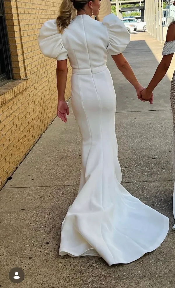 White Jovani Formal Dress Long - Image 4