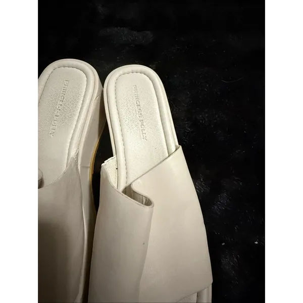 Princess Polly Bayshore Sandals Beige platform shoes 8 - Image 3