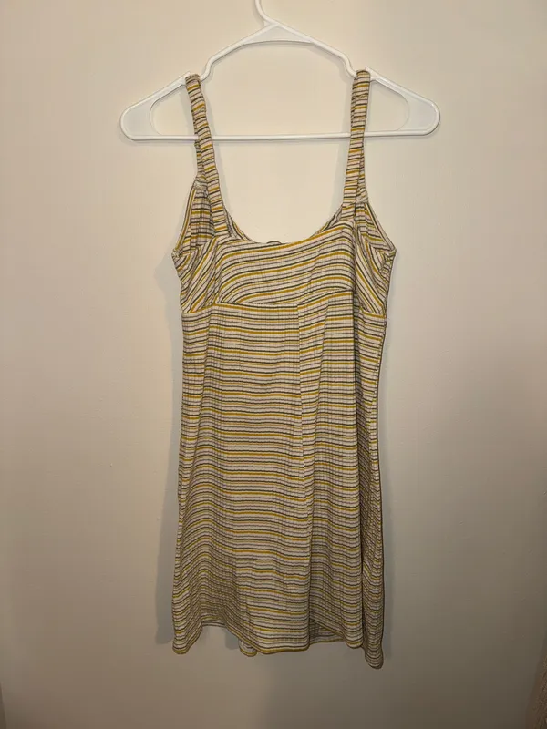 Striped Dress Yellow Size M - Image 3