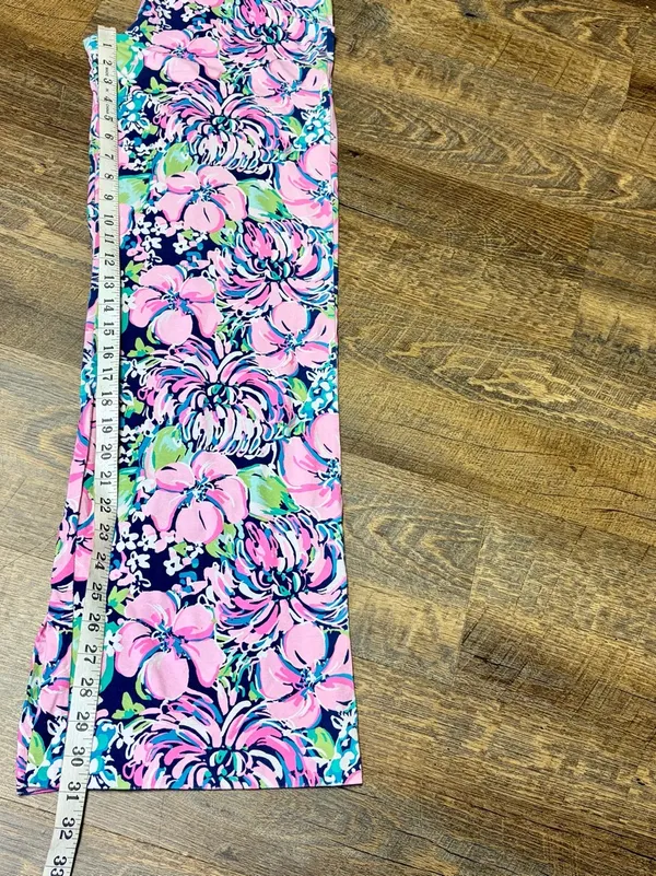 Lilly Pulitzer Georgia May Palazzo Wide Leg Pull On Pant High Tide Size Medium - Image 7