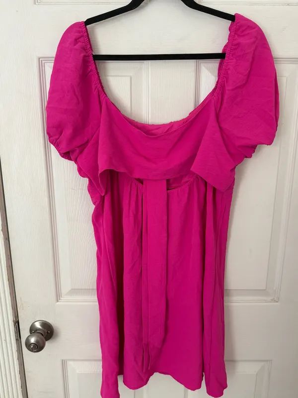 Hot Pink Mini Dress Lily Rose - Image 2