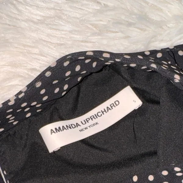 NWOT Amanda Uprichard Kimora Polka dots Dress Sz small - Image 4